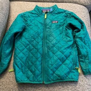 Patagonia Nano Puff Teal Girls Jacket 5T